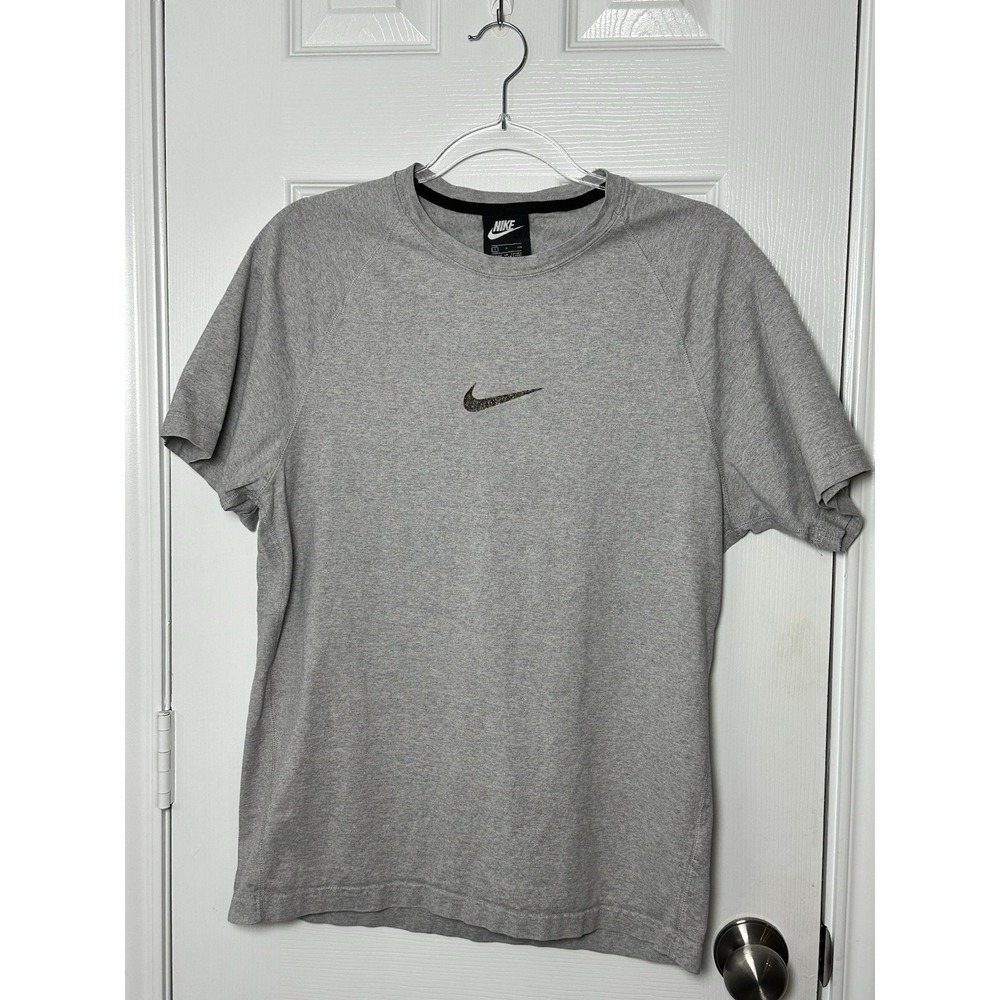 Nike Center Swoosh Regrind T-Shirt Heavyweight Gray‎ Men's Size Small Rare